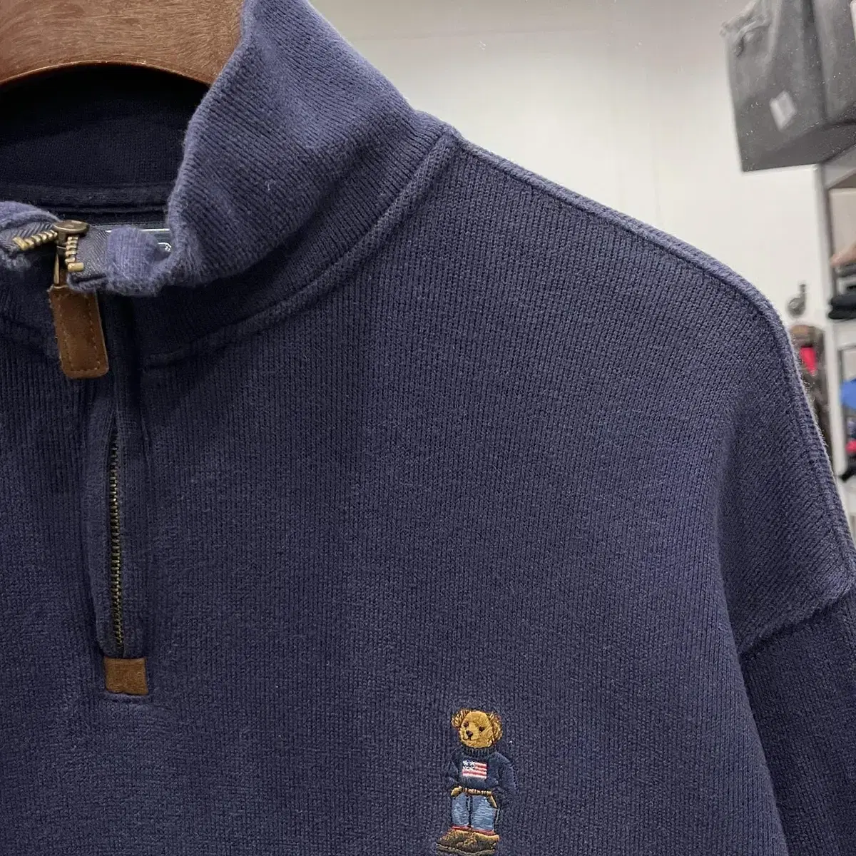 Polo ralph lauren 폴로 랄프로렌 폴로베어 하프넥 집업 니트