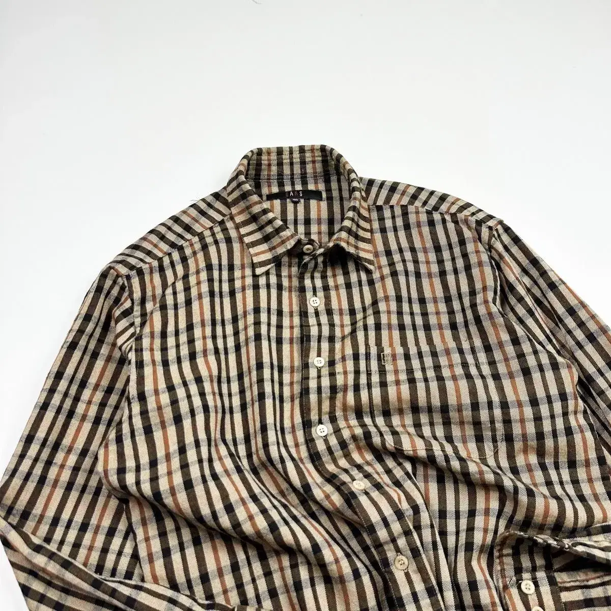 DAKS Daks Classic Plaid Wool Shirt (XL)