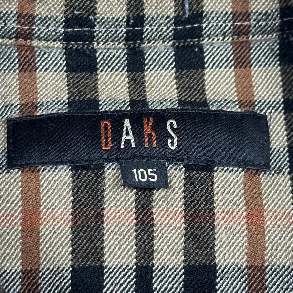 DAKS 닥스 클래식 체크패턴 울 셔츠 (XL)