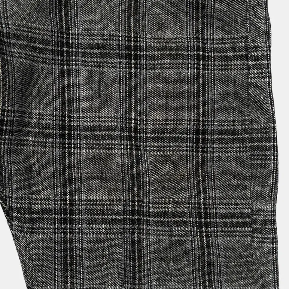 vintage tartan check grey trouser