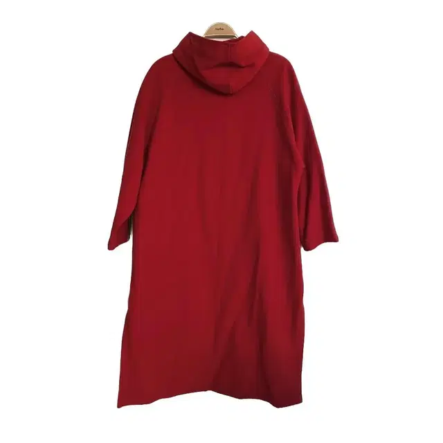 Benetton wool hooded coat red