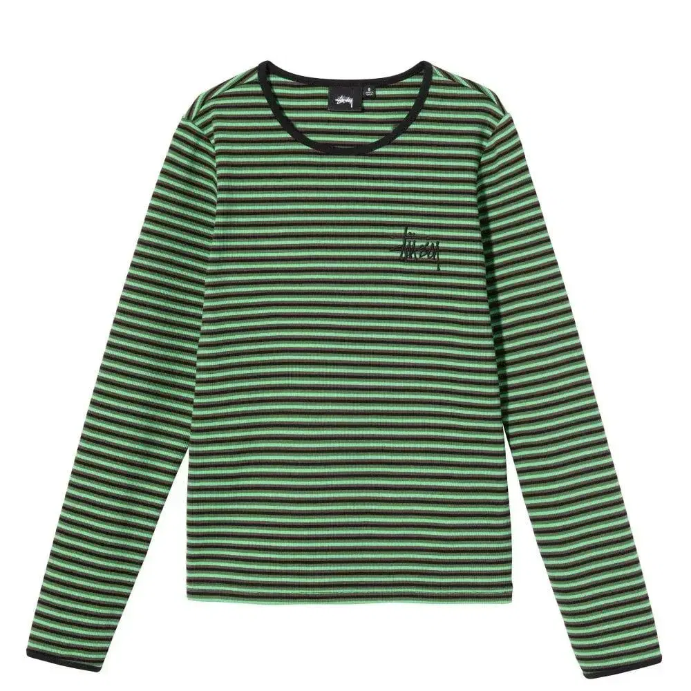 스투시여성긴팔티 스투시티셔츠 LITA LS TEE - GREEN S