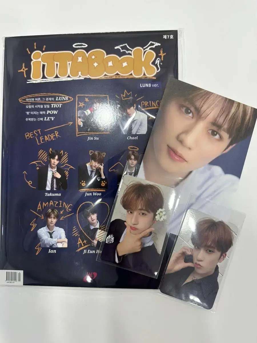 lun8 itta book itta book ian postcard junwoo photocard set