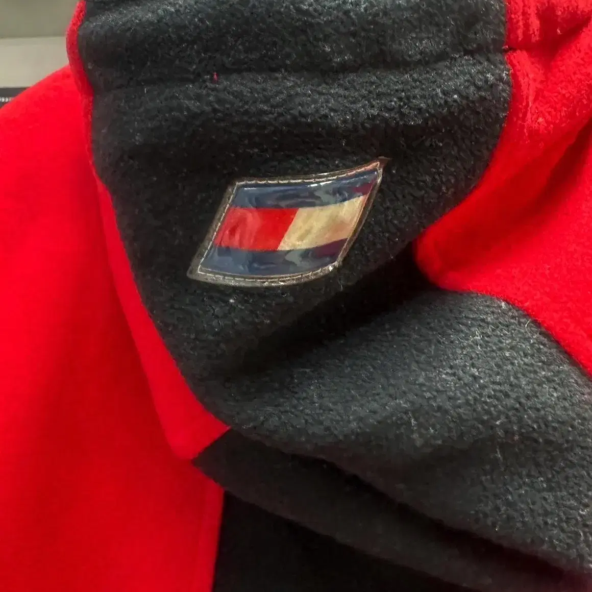 90s tommy hilfiger 타미힐피거 후리스 후드