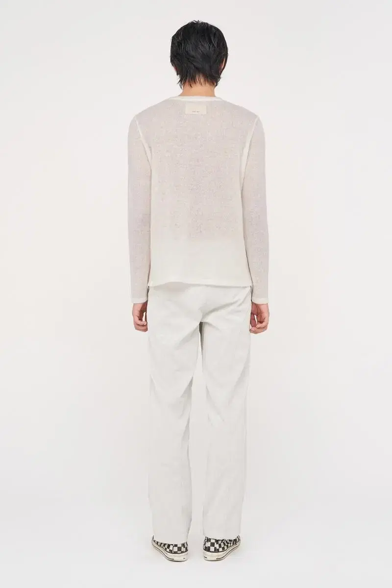 마뗑킴 FALL STITCH KNIT TOP IN WHITE