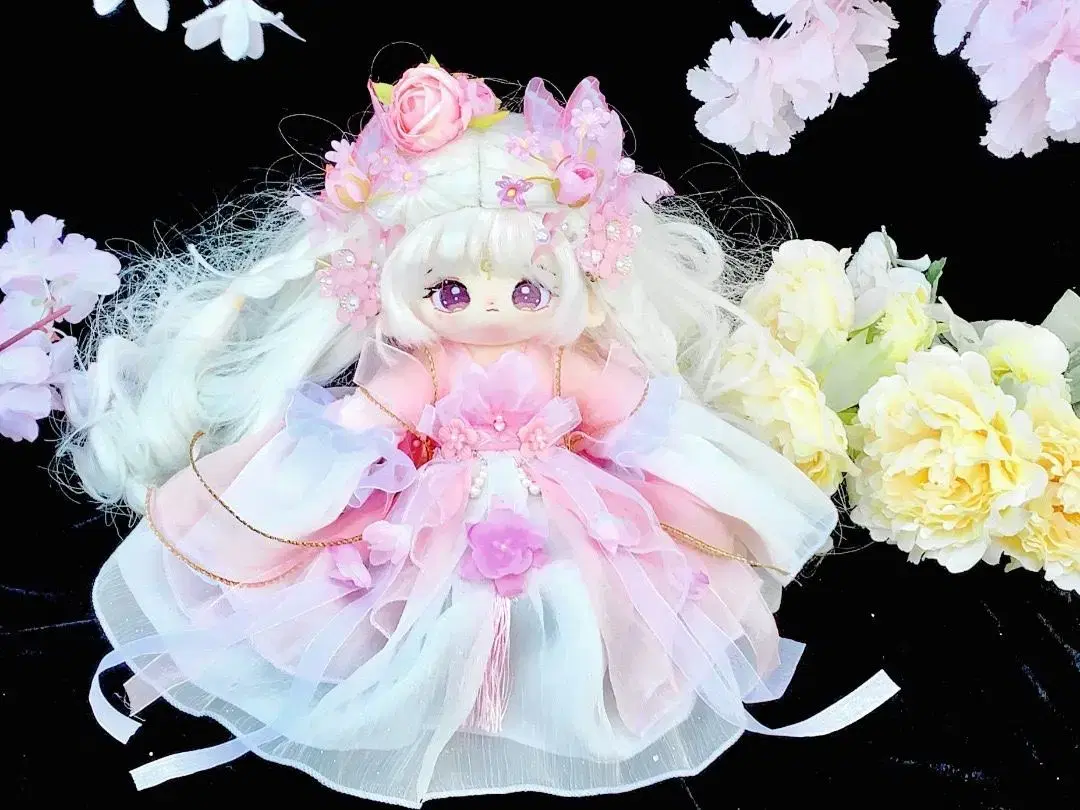 20cm Shamanic Cotton Doll Hua Gan House Fairy Something Clothes Dress Set