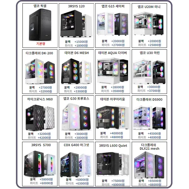 [6코어CPU]  RTX4060 초고사양 게이밍컴퓨터 조립PC 본체