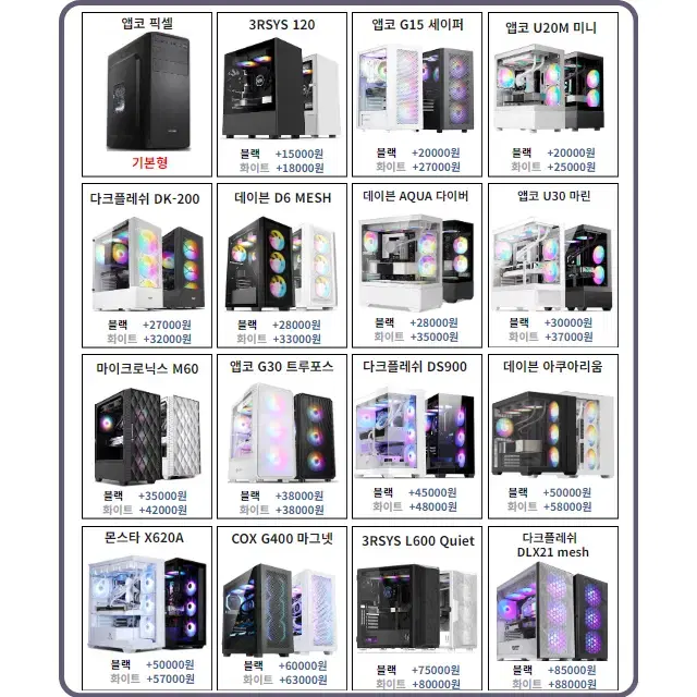 [6코어CPU]  RTX4060 초고사양 게이밍컴퓨터 조립PC 본체