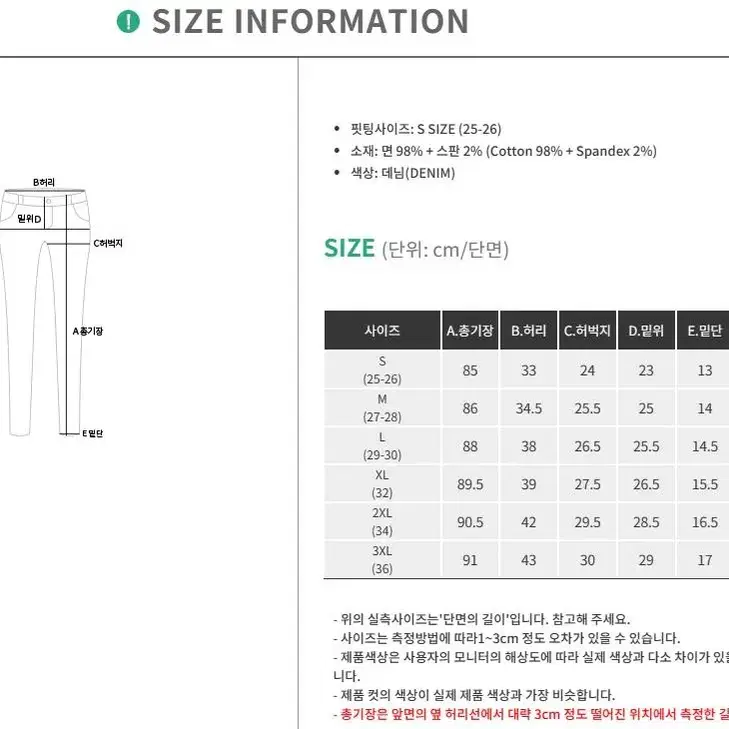 2XL(34) [택,새상품] 핫핑 바니첼 스키니진