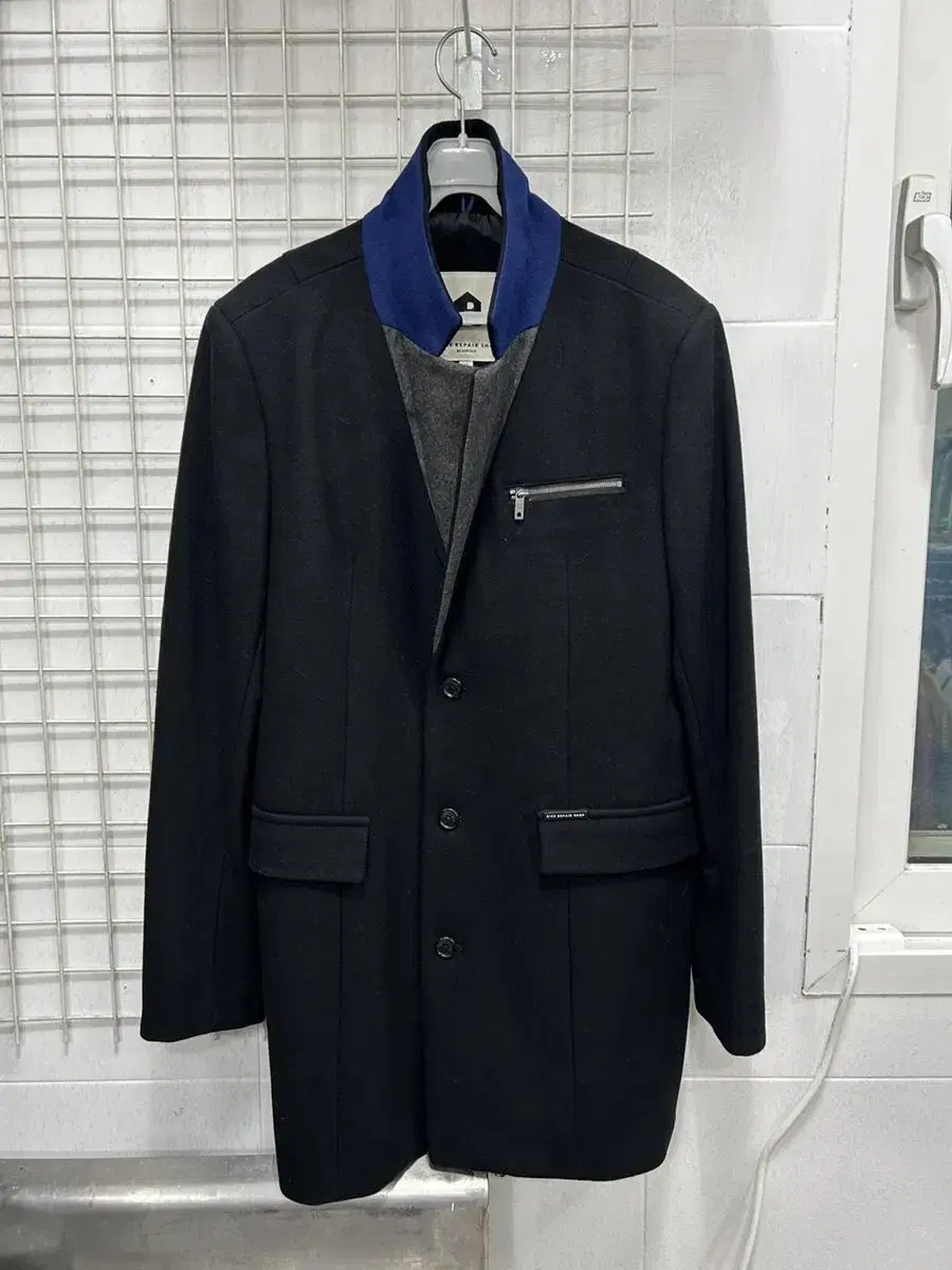 [Vinpole] Men's Wool Single Coat 100% Wool