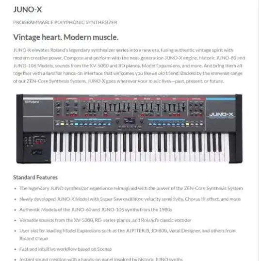 roland 로랜드 롤랜드 디지털피아노 신디사이저 juno-x