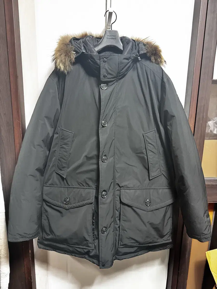 Moncler Down River Long ParkaSize 7 for sale.