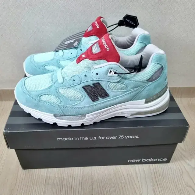 최저가! 뉴발란스 x KITH 키스 992 티파니 민트 275 (네고 O