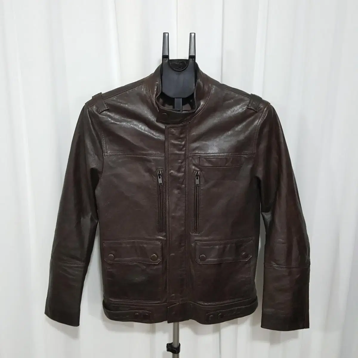 XS Homme Sheepskin Jacket Size 100 Oilcloth