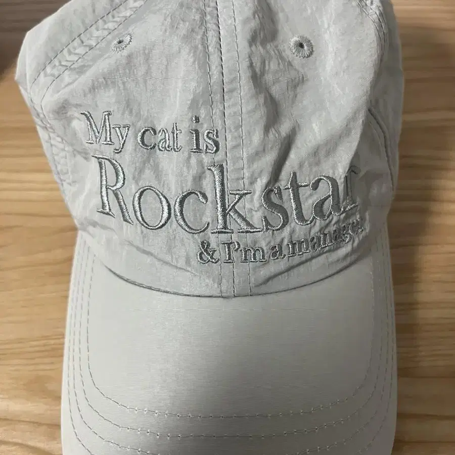 조거쉬 Rockstar cat Nylon cap (Light grey)