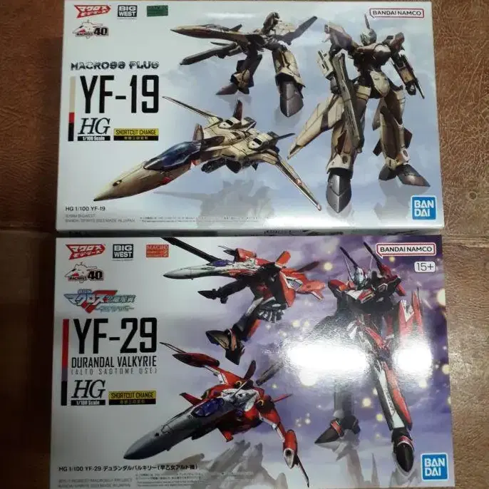 건담아님.HG 마크로스 YF-19+YF-29 일괄 판매합니다.