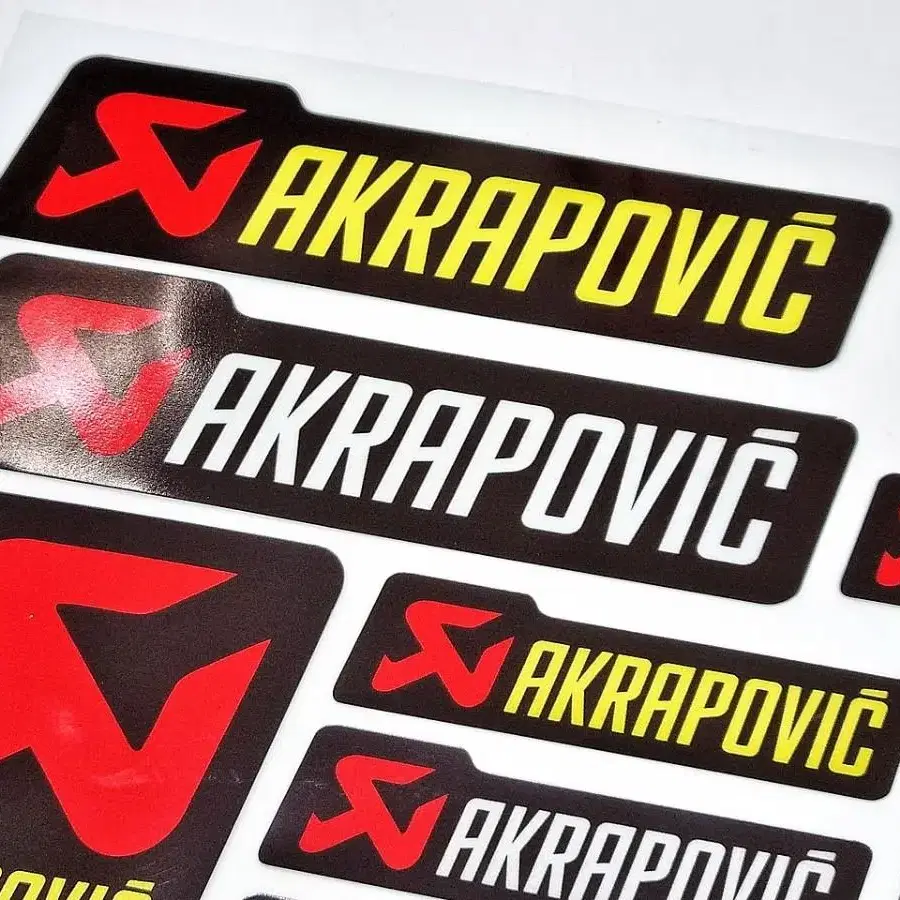 아크라포빅 Akrapovic 토탈 스티커 [크고 많음]