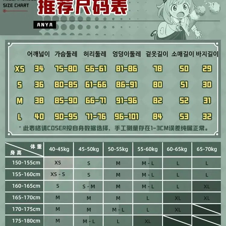 스파이 패밀리 아냐 포저 코스프레 코스튬