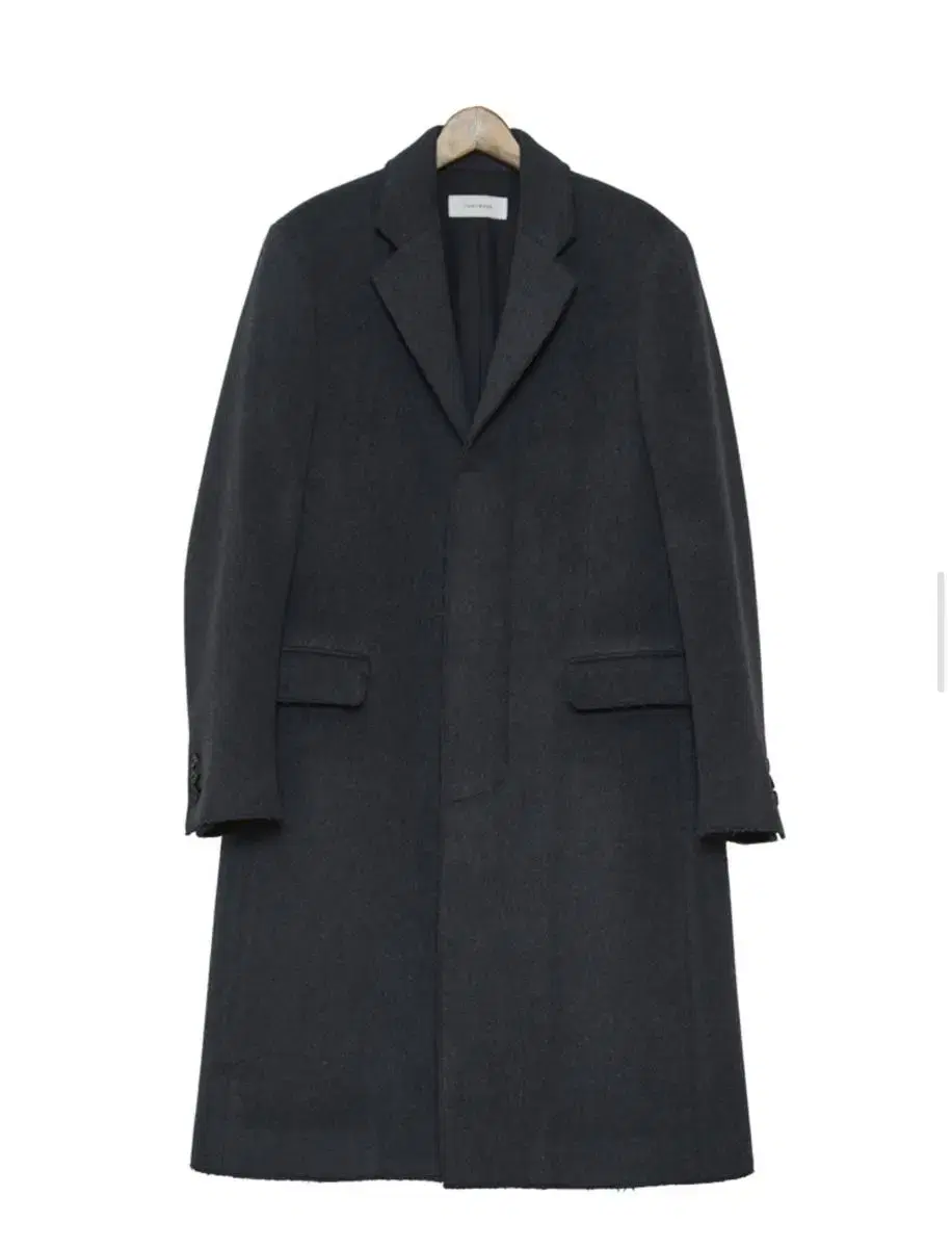 [토니웩] Crudo Cashmere Cutting Coat_Charco