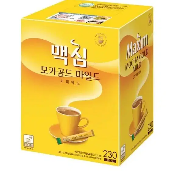 맥심모카골드 230개 박스 무료배송