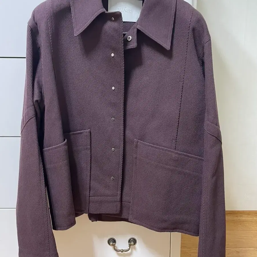 yiyae(이예) placket snaper jacket 버건디 M