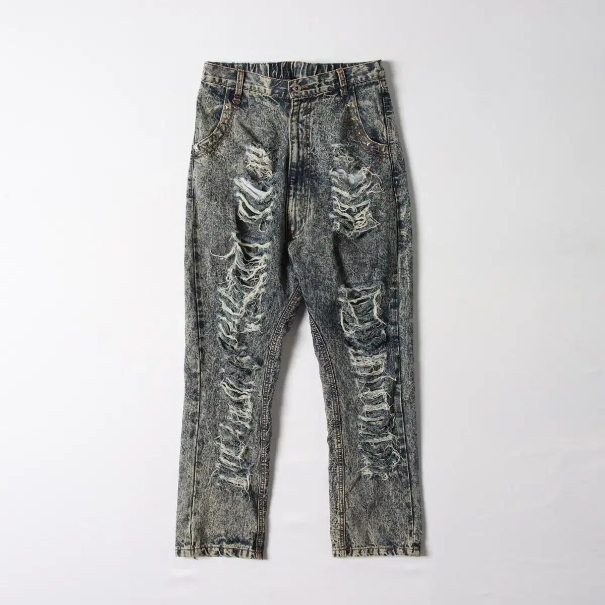 Super Lovers Rock Skull Denim Pants