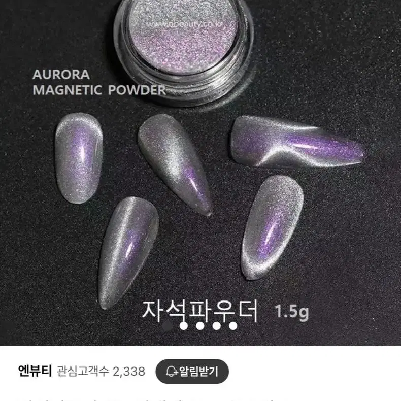 소요비 오로라자석파우더 네일 새제품