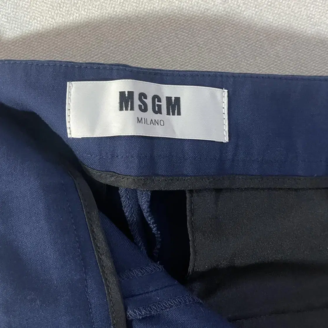 MSGM 사선 디태일 팬츠