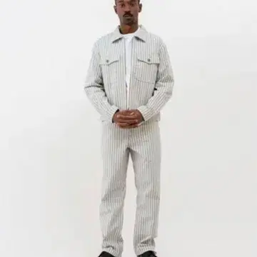 Garage Jacket Stripe Stussy Striped Garage Shirt M) 스투시 Stussy