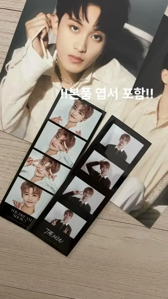 nct dream jaemin 4 cut photo wts (+genuine postcard included)