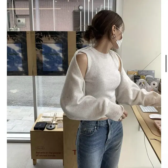 온즈 lowen knit (나시 가디건 세트)