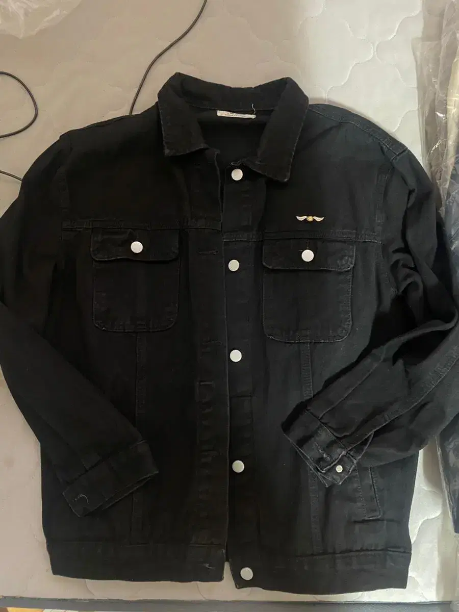 Glowworks Black Denim Jacket1Wearing