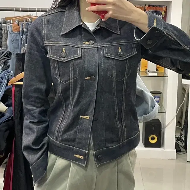 Moussy Jeans japan made 인디고 데님 트러커 자켓