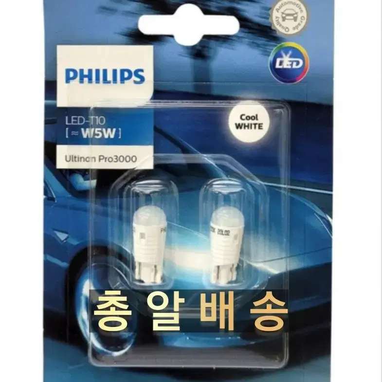 PHILIPS 필립스 Ultinon LED T10규격 12V전용