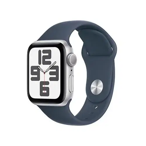 [APPLE] 애플 워치 40MM SE2 실버 알루미늄 케이스와 스톰 블