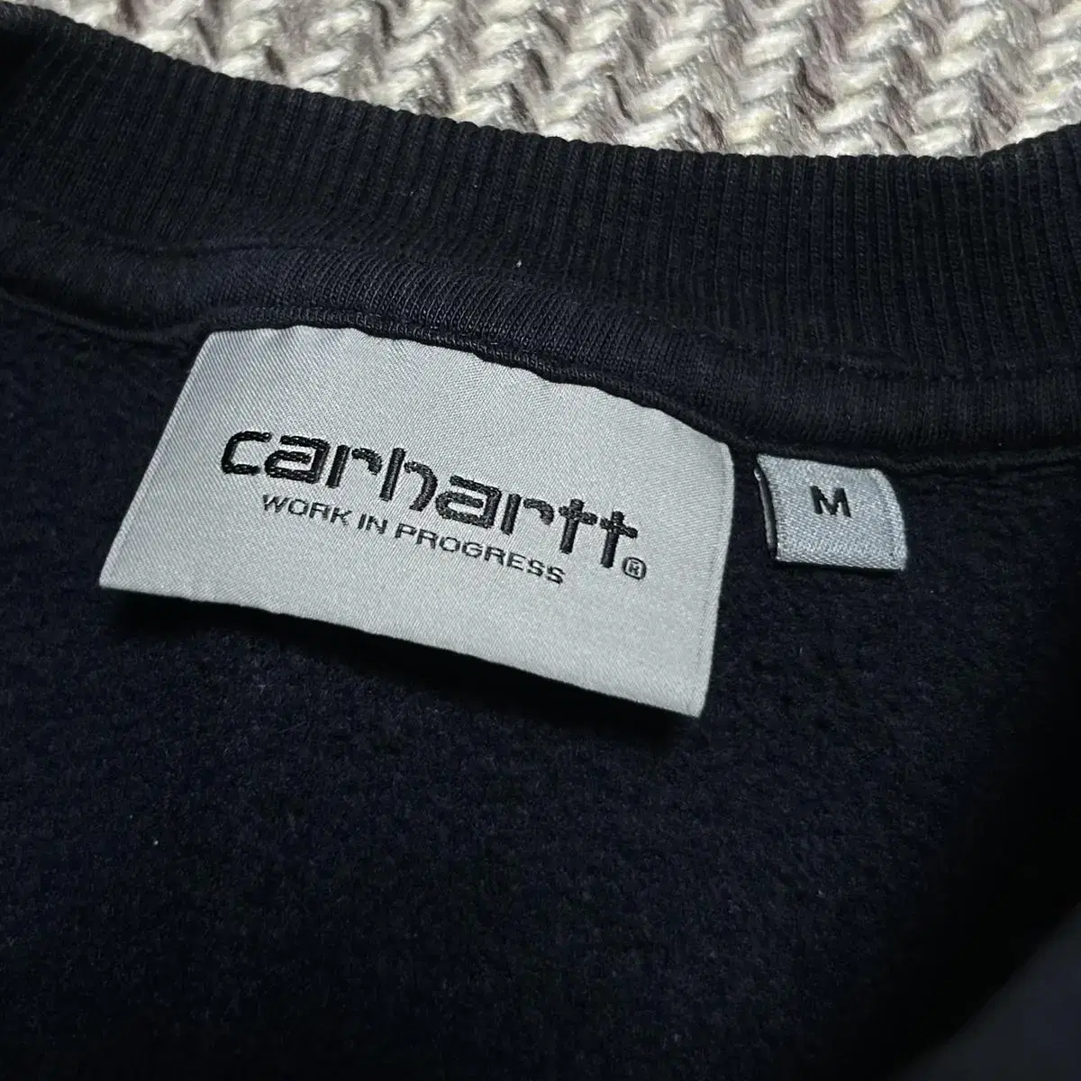 [ S ] Carhartt 칼하트 네이비 기모 맨투맨