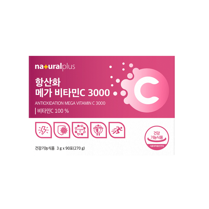 (90포 x 2박스) 내츄럴플러스 항산화 메가 비타민C 3000