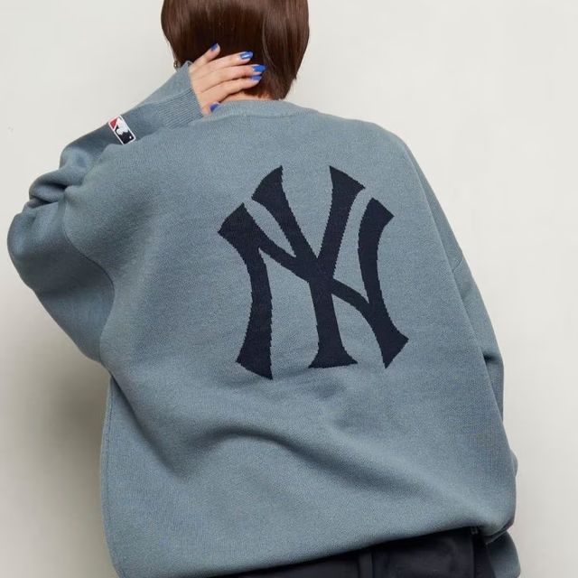 [해외] MLB X PUBLUX 비스포크 자카드 크루넥 니트 23FW