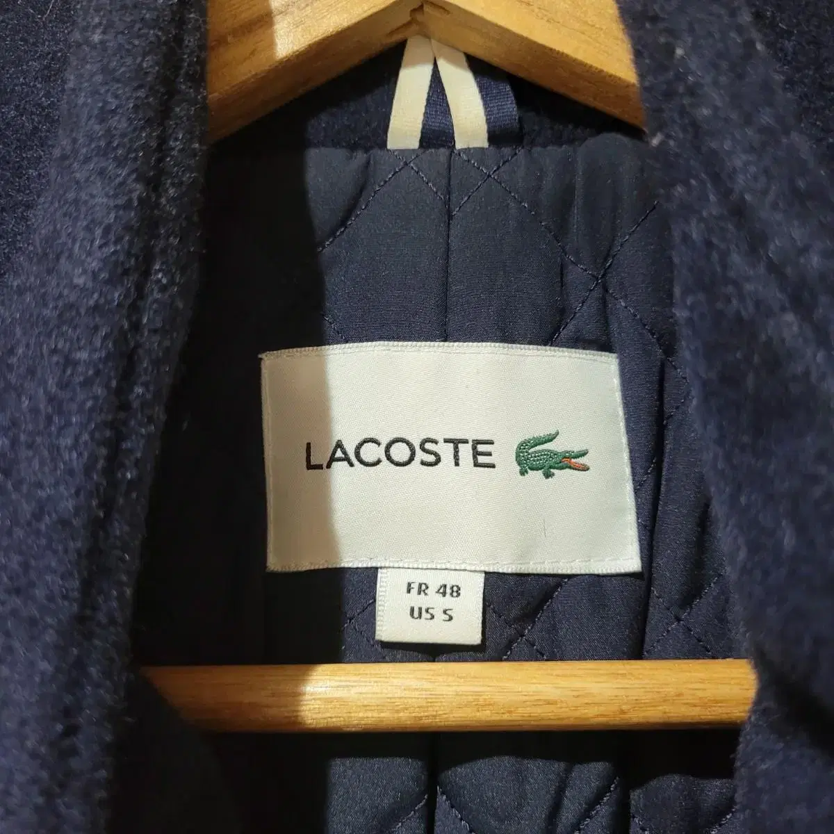 (S) LACOSTE 라코스테 남성 네이비 울코트 95