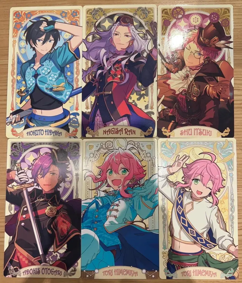 Ensemble Stars Arcana kard Hokuto Nagisa Shu Adonis Tori