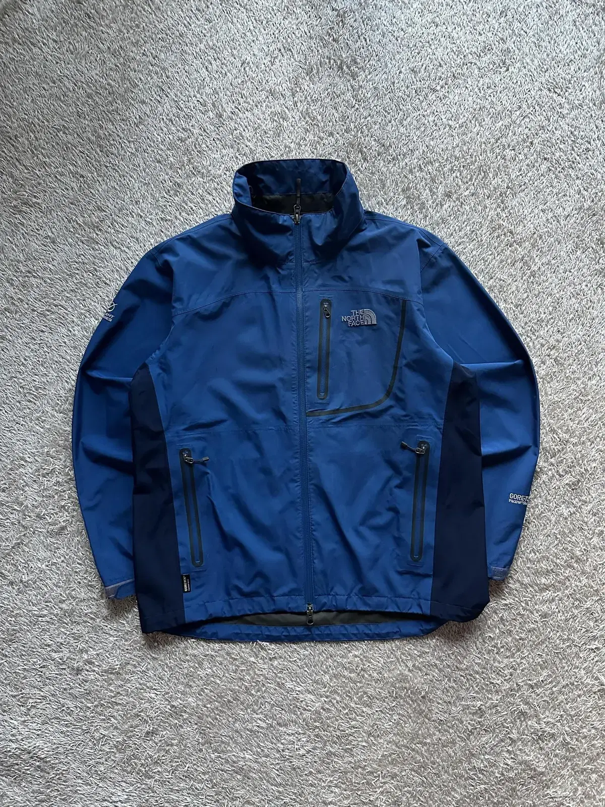 [L] The North Face Gore-Tex PackLite Shell Two-Way Windbreaker Jacket Bloo