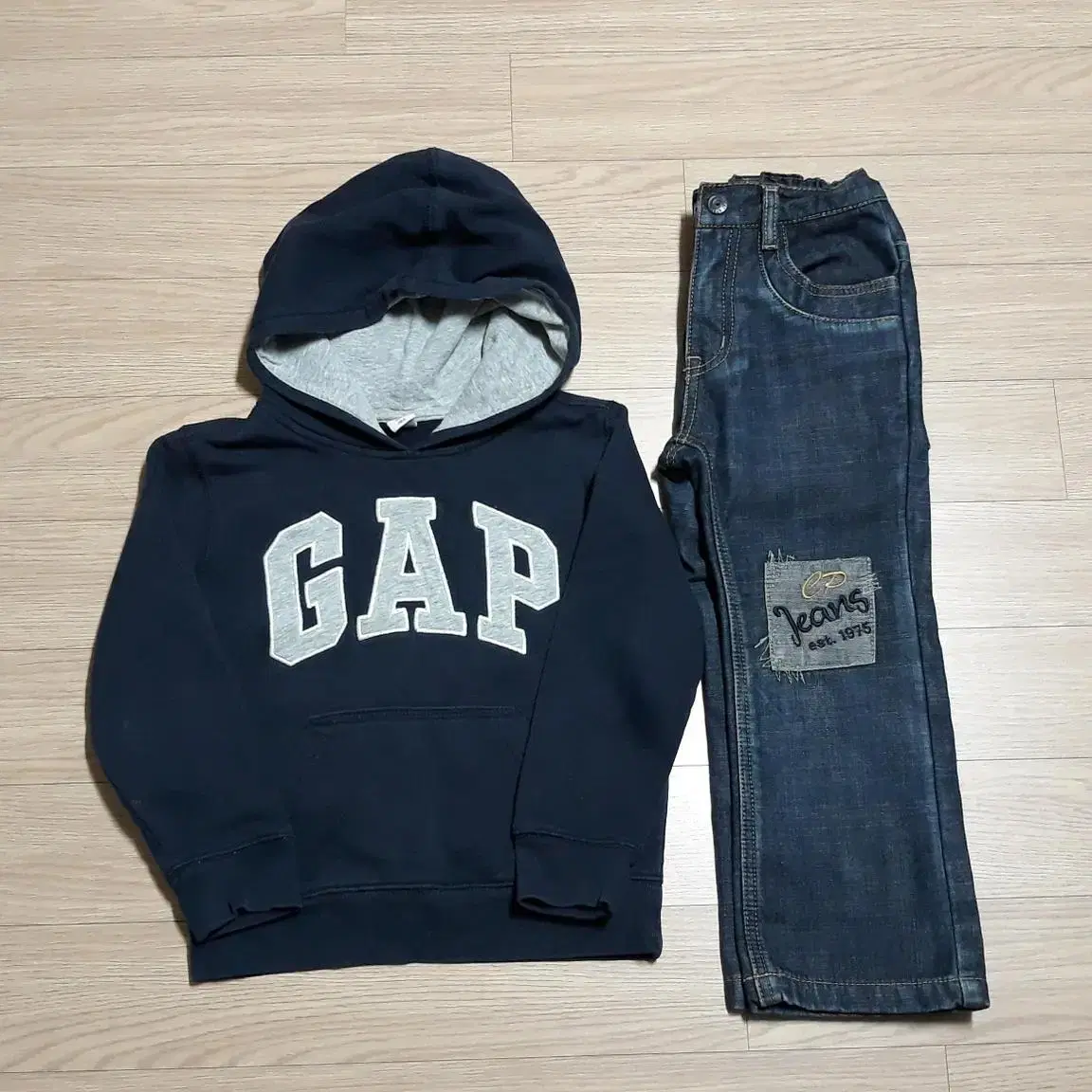 아동 베이비갭 baby GAP 기모 후드티+cpjeans 기모 청바지