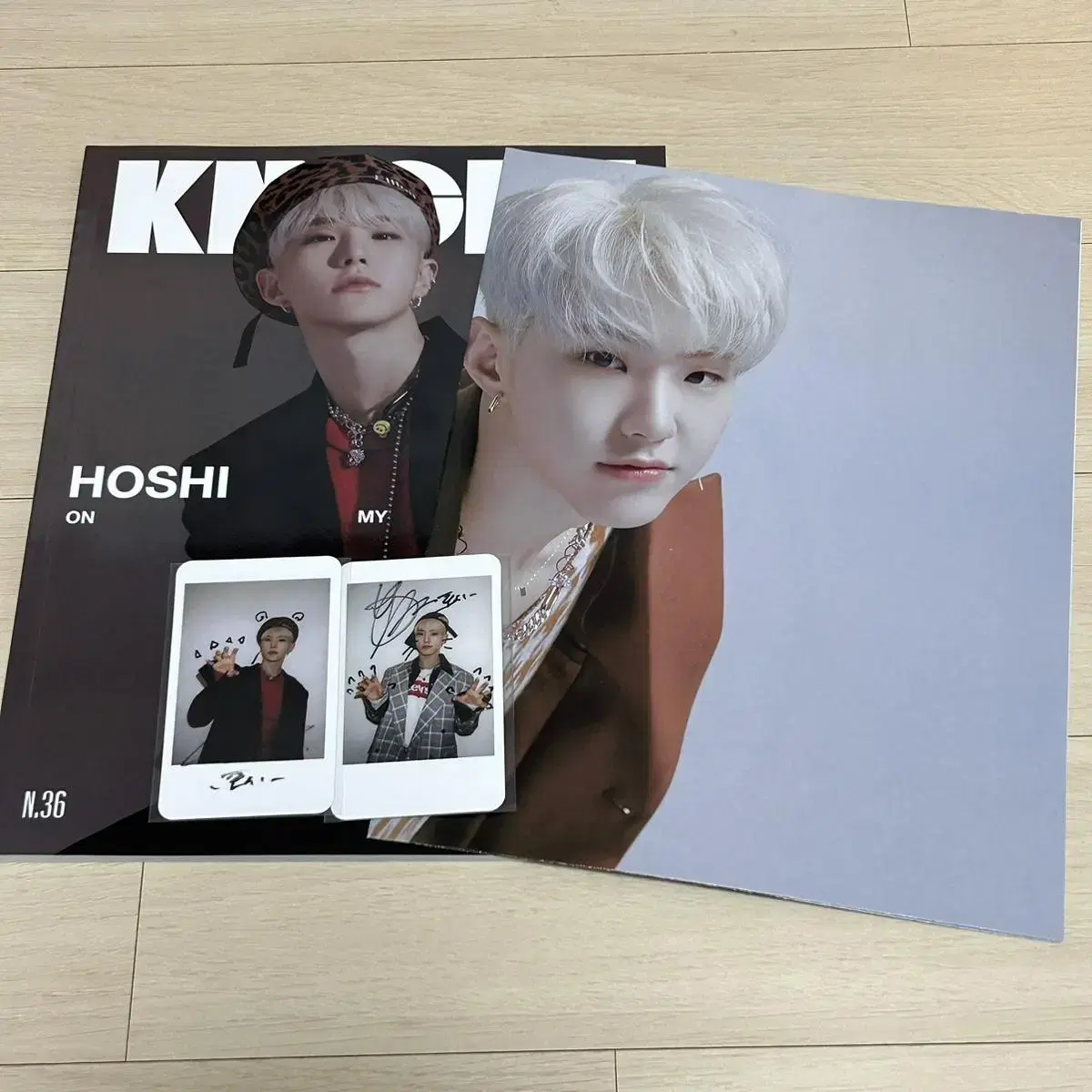 Seventeen hoshi sell knight magazine + poster @posters @pola