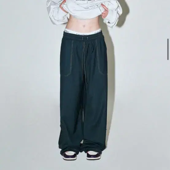 정가8만)스컬프터 Contrast Stitch Carpenter Pant