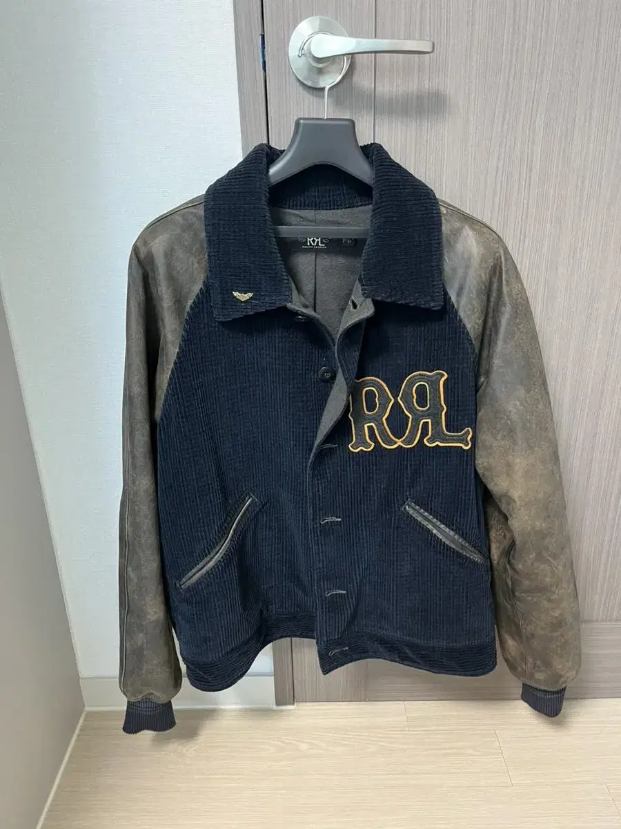 Rrl 더블알엘 코듀로이 바시티 자켓 m