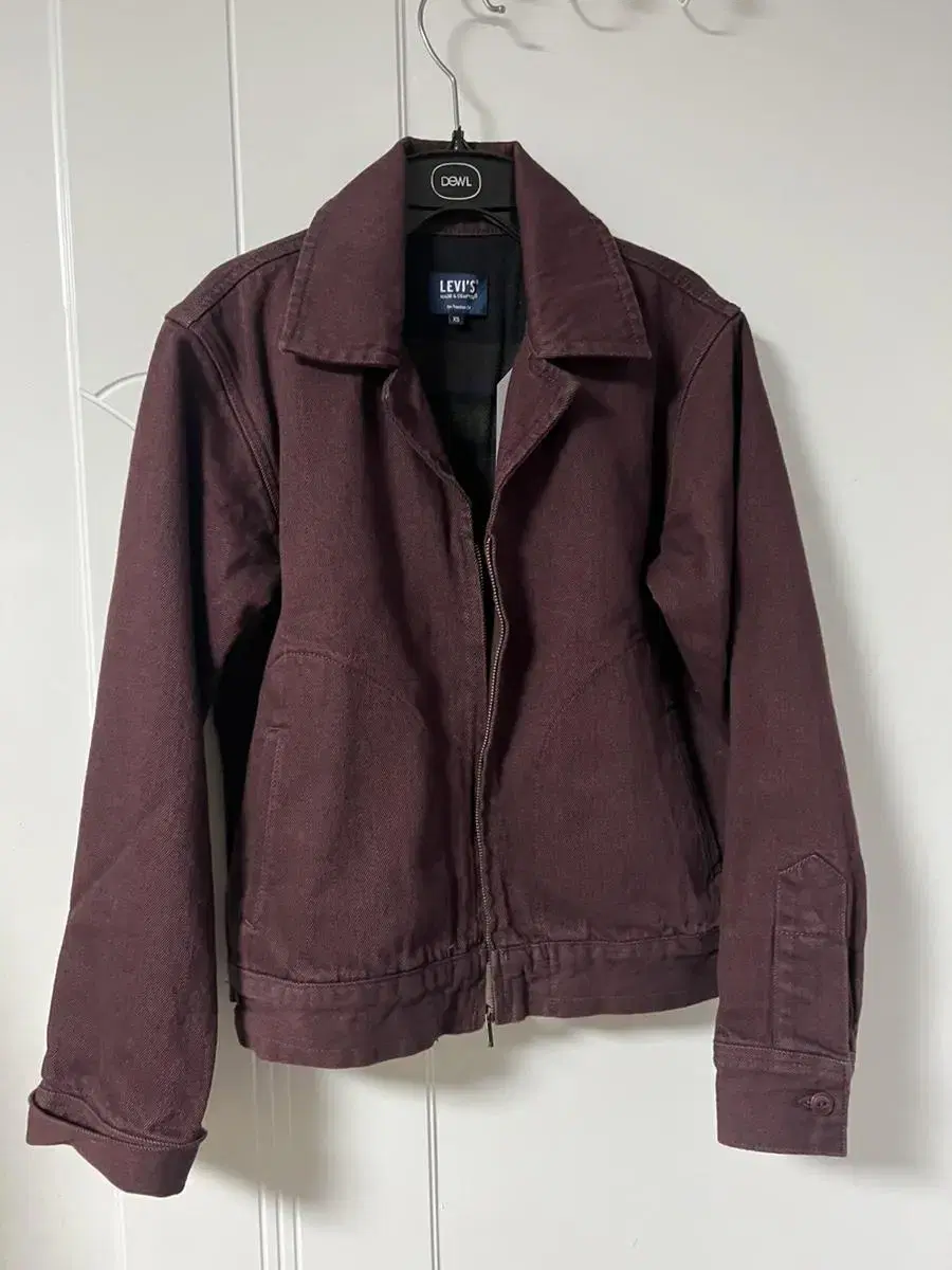 Levi's Denim Jacket XS Burgundy