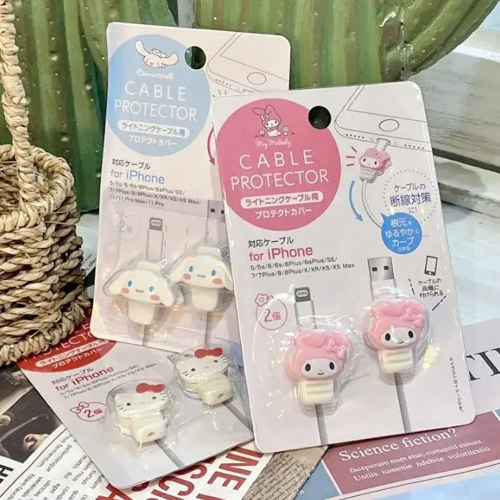 Sanrio Genuine Cable Protective Cap Hello Kitty Cinnamoroll My Melody