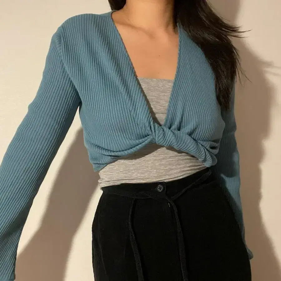 vintage mint crop top