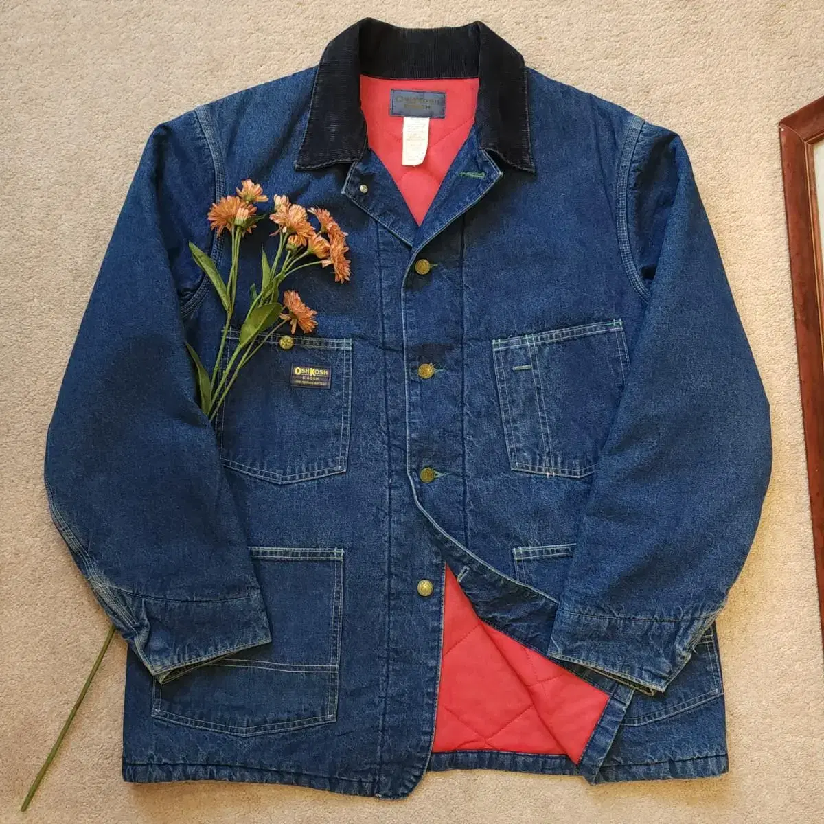 90s Oshikoshi Denim Chino Jacket Vahn Coat 42R