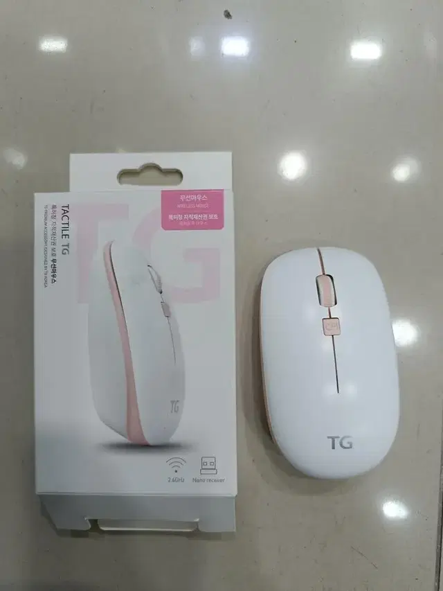 TG 무선마우스 TG-M400G 건전지포함  새제품 사진촬영을위해서개봉